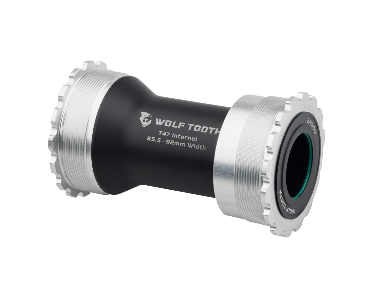 Wolf Tooth Components T47 Internal Bottom Bracket (Raw Silver) (24mm | Shimano) (85.5/92mm)